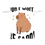 Capybara T- Shirt Cute Gentlemen Capybara T- Shirt Yoga Reflexion Pose T- Shirtyoga Reflexion Pose T- Shirt Lightweight Drawstring Pouch (M) Front