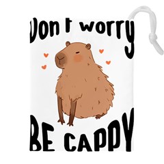 Capybara T- Shirt Cute Gentlemen Capybara T- Shirt Yoga Reflexion Pose T- Shirtyoga Reflexion Pose T- Shirt Drawstring Pouch (4xl) by hizuto