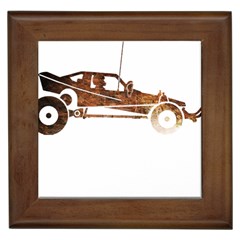 Vintage Rc Cars T- Shirt Vintage Modelcar Classic Rc Buggy Racing Cars Addict T- Shirt Framed Tile by ZUXUMI