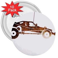 Vintage Rc Cars T- Shirt Vintage Modelcar Classic Rc Buggy Racing Cars Addict T- Shirt 3  Buttons (10 Pack)  by ZUXUMI