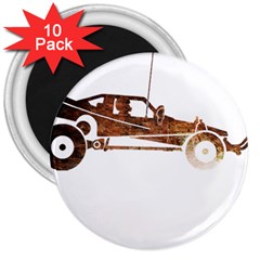 Vintage Rc Cars T- Shirt Vintage Modelcar Classic Rc Buggy Racing Cars Addict T- Shirt 3  Magnets (10 Pack)  by ZUXUMI