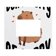 Capybara T- Shirt Cute Gentlemen Capybara T- Shirt Yoga Reflexion Pose T- Shirtyoga Reflexion Pose T- Shirt White Wall Photo Frame 5  X 7  by hizuto