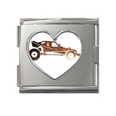 Vintage Rc Cars T- Shirt Vintage Modelcar Classic Rc Buggy Racing Cars Addict T- Shirt Mega Link Heart Italian Charm (18mm) by ZUXUMI