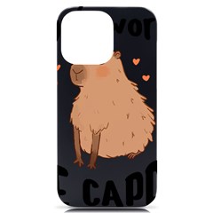 Capybara T- Shirt Cute Gentlemen Capybara T- Shirt Yoga Reflexion Pose T- Shirtyoga Reflexion Pose T- Shirt Iphone 14 Pro Max Black Uv Print Case by hizuto