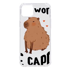 Capybara T- Shirt Cute Gentlemen Capybara T- Shirt Yoga Reflexion Pose T- Shirtyoga Reflexion Pose T- Shirt Iphone 14 Plus Tpu Uv Print Case