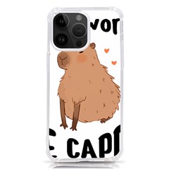 Capybara T- Shirt Cute Gentlemen Capybara T- Shirt Yoga Reflexion Pose T- Shirtyoga Reflexion Pose T- Shirt Iphone 14 Pro Max Tpu Uv Print Case by hizuto