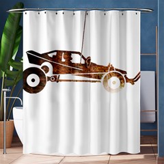 Vintage Rc Cars T- Shirt Vintage Modelcar Classic Rc Buggy Racing Cars Addict T- Shirt Shower Curtain 60  X 72  (medium)  by ZUXUMI