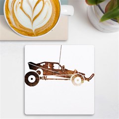 Vintage Rc Cars T- Shirt Vintage Modelcar Classic Rc Buggy Racing Cars Addict T- Shirt Uv Print Square Tile Coaster  by ZUXUMI