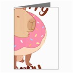 Capybara T- Shirt Cute Gentlemen Capybara T- Shirt Yoga Reflexion Pose T- Shirtyoga Reflexion Pose T- Shirt Greeting Cards (Pkg of 8) Left