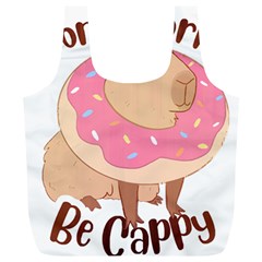 Capybara T- Shirt Cute Gentlemen Capybara T- Shirt Yoga Reflexion Pose T- Shirtyoga Reflexion Pose T- Shirt Full Print Recycle Bag (xl) by hizuto