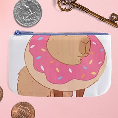 Capybara T- Shirt Cute Gentlemen Capybara T- Shirt Yoga Reflexion Pose T- Shirtyoga Reflexion Pose T- Shirt Large Coin Purse by hizuto