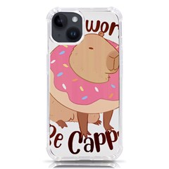 Capybara T- Shirt Cute Gentlemen Capybara T- Shirt Yoga Reflexion Pose T- Shirtyoga Reflexion Pose T- Shirt Iphone 14 Tpu Uv Print Case by hizuto