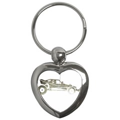 Vintage Rc Cars T- Shirt Vintage Modelcar Retro Rc Buggy Racing Cars Addict T- Shirt (1) Key Chain (heart) by ZUXUMI