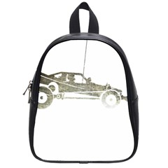 Vintage Rc Cars T- Shirt Vintage Modelcar Retro Rc Buggy Racing Cars Addict T- Shirt (1) School Bag (small) by ZUXUMI