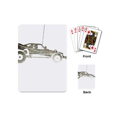 Vintage Rc Cars T- Shirt Vintage Modelcar Retro Rc Buggy Racing Cars Addict T- Shirt (1) Playing Cards Single Design (mini) by ZUXUMI