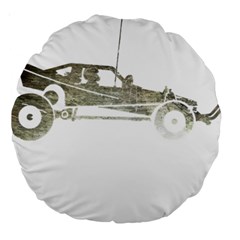 Vintage Rc Cars T- Shirt Vintage Modelcar Retro Rc Buggy Racing Cars Addict T- Shirt (1) Large 18  Premium Round Cushions by ZUXUMI