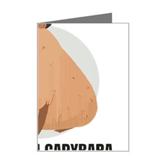 Capybara T- Shirt Gentlemen Capybara - A Cute Funny Capybara Illustration T- Shirt Yoga Reflexion Pose T- Shirtyoga Reflexion Pose T- Shirt Mini Greeting Card