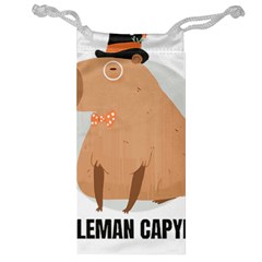 Capybara T- Shirt Gentlemen Capybara - A Cute Funny Capybara Illustration T- Shirt Yoga Reflexion Pose T- Shirtyoga Reflexion Pose T- Shirt Jewelry Bag by hizuto