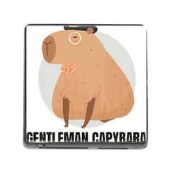 Capybara T- Shirt Gentlemen Capybara - A Cute Funny Capybara Illustration T- Shirt Yoga Reflexion Pose T- Shirtyoga Reflexion Pose T- Shirt Memory Card Reader (square 5 Slot) by hizuto