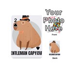 Capybara T- Shirt Gentlemen Capybara - A Cute Funny Capybara Illustration T- Shirt Yoga Reflexion Pose T- Shirtyoga Reflexion Pose T- Shirt Playing Cards 54 Designs (Mini) Front - Spade2