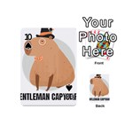 Capybara T- Shirt Gentlemen Capybara - A Cute Funny Capybara Illustration T- Shirt Yoga Reflexion Pose T- Shirtyoga Reflexion Pose T- Shirt Playing Cards 54 Designs (Mini) Front - Spade10