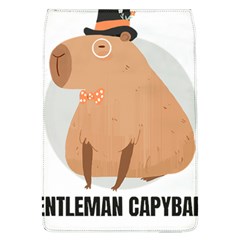 Capybara T- Shirt Gentlemen Capybara - A Cute Funny Capybara Illustration T- Shirt Yoga Reflexion Pose T- Shirtyoga Reflexion Pose T- Shirt Removable Flap Cover (l) by hizuto