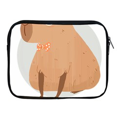 Capybara T- Shirt Gentlemen Capybara - A Cute Funny Capybara Illustration T- Shirt Yoga Reflexion Pose T- Shirtyoga Reflexion Pose T- Shirt Apple Ipad 2/3/4 Zipper Cases by hizuto