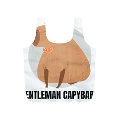 Capybara T- Shirt Gentlemen Capybara - A Cute Funny Capybara Illustration T- Shirt Yoga Reflexion Pose T- Shirtyoga Reflexion Pose T- Shirt Full Print Recycle Bag (s) by hizuto