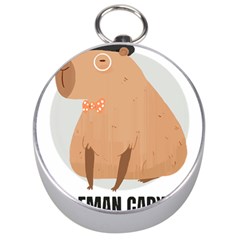 Capybara T- Shirt Gentlemen Capybara - A Cute Funny Capybara Illustration T- Shirt Yoga Reflexion Pose T- Shirtyoga Reflexion Pose T- Shirt Silver Compasses by hizuto