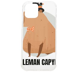 Capybara T- Shirt Gentlemen Capybara - A Cute Funny Capybara Illustration T- Shirt Yoga Reflexion Pose T- Shirtyoga Reflexion Pose T- Shirt Iphone 12 Pro Max Tpu Uv Print Case by hizuto