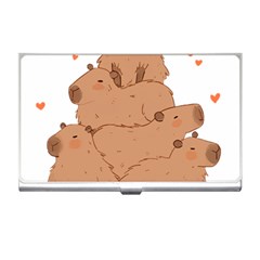 Capybara T- Shirt I Just Really Like Capybaras O K T- Shirt Yoga Reflexion Pose T- Shirtyoga Reflexion Pose T- Shirt Business Card Holder by hizuto