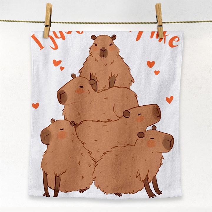 Capybara T- Shirt I Just Really Like Capybaras O K T- Shirt Yoga Reflexion Pose T- Shirtyoga Reflexion Pose T- Shirt Face Towel