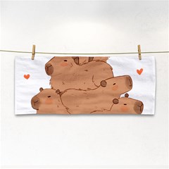 Capybara T- Shirt I Just Really Like Capybaras O K T- Shirt Yoga Reflexion Pose T- Shirtyoga Reflexion Pose T- Shirt Hand Towel by hizuto