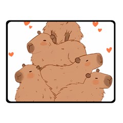 Capybara T- Shirt I Just Really Like Capybaras O K T- Shirt Yoga Reflexion Pose T- Shirtyoga Reflexion Pose T- Shirt Fleece Blanket (small) by hizuto