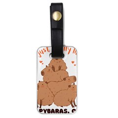 Capybara T- Shirt I Just Really Like Capybaras O K T- Shirt Yoga Reflexion Pose T- Shirtyoga Reflexion Pose T- Shirt Luggage Tag (one Side) by hizuto