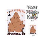 Capybara T- Shirt I Just Really Like Capybaras O K T- Shirt Yoga Reflexion Pose T- Shirtyoga Reflexion Pose T- Shirt Playing Cards 54 Designs (Mini) Front - Club9