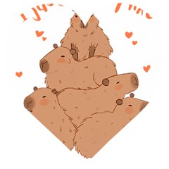 Capybara T- Shirt I Just Really Like Capybaras O K T- Shirt Yoga Reflexion Pose T- Shirtyoga Reflexion Pose T- Shirt Wooden Puzzle Heart by hizuto