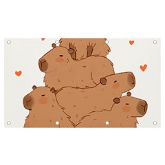 Capybara T- Shirt I Just Really Like Capybaras O K T- Shirt Yoga Reflexion Pose T- Shirtyoga Reflexion Pose T- Shirt Banner And Sign 7  X 4  by hizuto