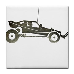 Vintage Rc Cars T- Shirt Vintage Sundown Retro Rc Buggy Racing Cars Addict T- Shirt Tile Coaster by ZUXUMI