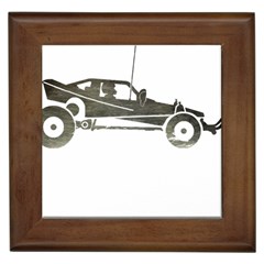 Vintage Rc Cars T- Shirt Vintage Sundown Retro Rc Buggy Racing Cars Addict T- Shirt Framed Tile by ZUXUMI