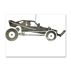 Vintage Rc Cars T- Shirt Vintage Sundown Retro Rc Buggy Racing Cars Addict T- Shirt Crystal Sticker (a4)