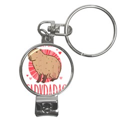 Capybara T- Shirt Just A Girl Who Loves Capybaras T- Shirt Yoga Reflexion Pose T- Shirtyoga Reflexion Pose T- Shirt Nail Clippers Key Chain by hizuto