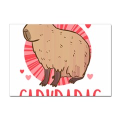 Capybara T- Shirt Just A Girl Who Loves Capybaras T- Shirt Yoga Reflexion Pose T- Shirtyoga Reflexion Pose T- Shirt Sticker A4 (100 Pack) by hizuto