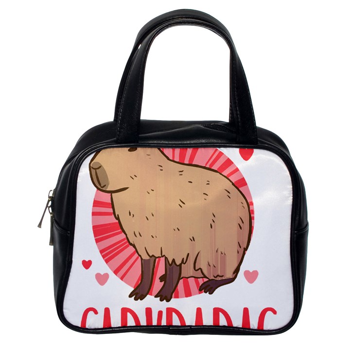 Capybara T- Shirt Just A Girl Who Loves Capybaras T- Shirt Yoga Reflexion Pose T- Shirtyoga Reflexion Pose T- Shirt Classic Handbag (One Side)