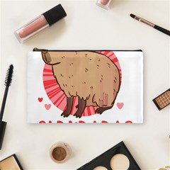 Capybara T- Shirt Just A Girl Who Loves Capybaras T- Shirt Yoga Reflexion Pose T- Shirtyoga Reflexion Pose T- Shirt Cosmetic Bag (medium) by hizuto