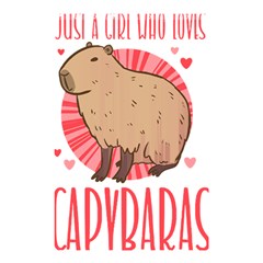 Capybara T- Shirt Just A Girl Who Loves Capybaras T- Shirt Yoga Reflexion Pose T- Shirtyoga Reflexion Pose T- Shirt Shower Curtain 48  X 72  (small)  by hizuto