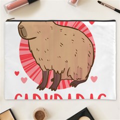 Capybara T- Shirt Just A Girl Who Loves Capybaras T- Shirt Yoga Reflexion Pose T- Shirtyoga Reflexion Pose T- Shirt Cosmetic Bag (xxxl) by hizuto