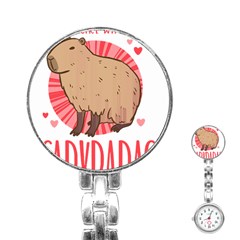 Capybara T- Shirt Just A Girl Who Loves Capybaras T- Shirt Yoga Reflexion Pose T- Shirtyoga Reflexion Pose T- Shirt Stainless Steel Nurses Watch by hizuto