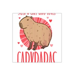 Capybara T- Shirt Just A Girl Who Loves Capybaras T- Shirt Yoga Reflexion Pose T- Shirtyoga Reflexion Pose T- Shirt Satin Bandana Scarf 22  X 22  by hizuto