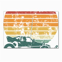 Vintage Rc Cars T- Shirt Vintage Sunset  Classic Rc Buggy Racing Cars Addict T- Shirt Postcard 4 x 6  (pkg Of 10) by ZUXUMI